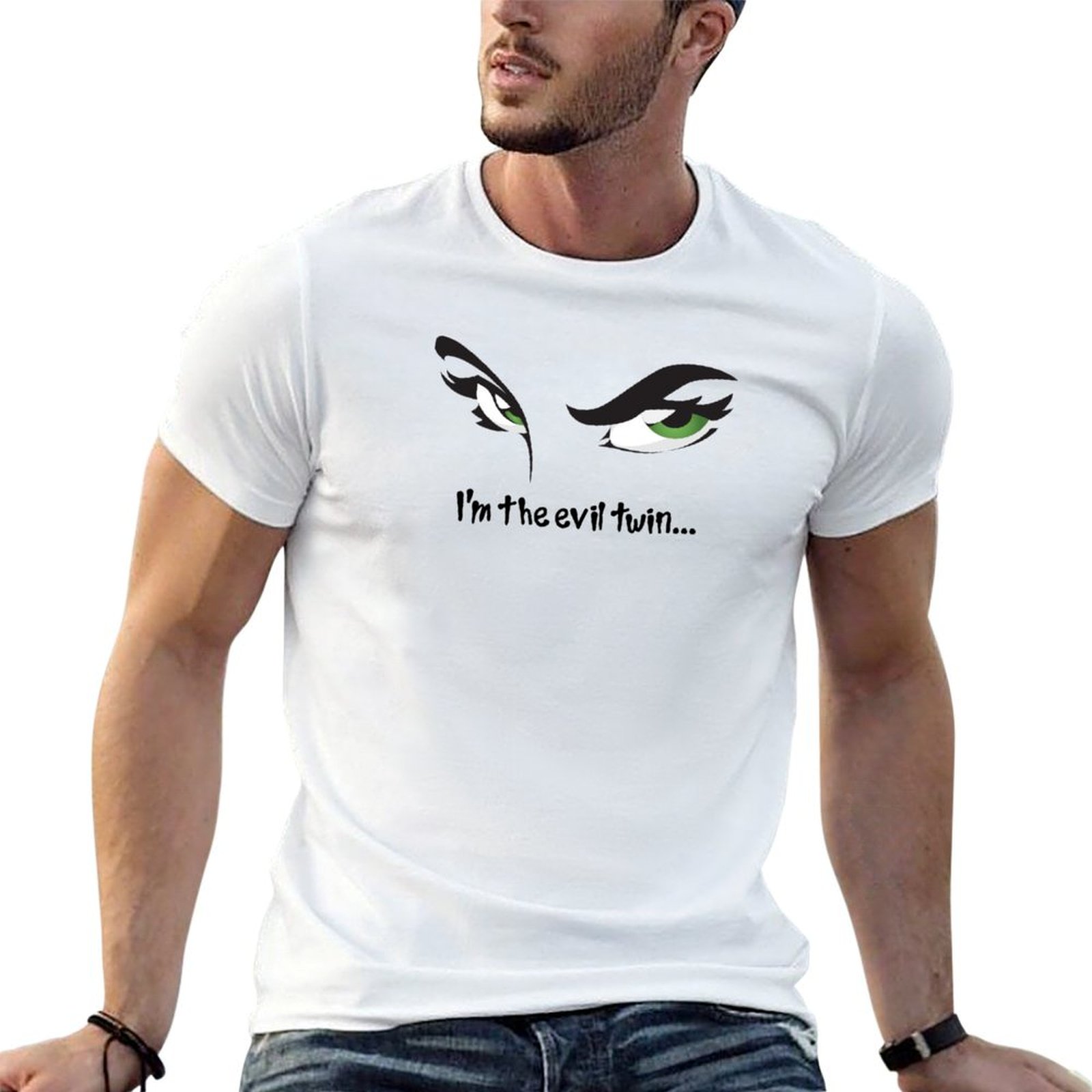 Street Fashion Quotes - เสื้อยืดพิมพ์ลาย I’m The Evil Twin Funny