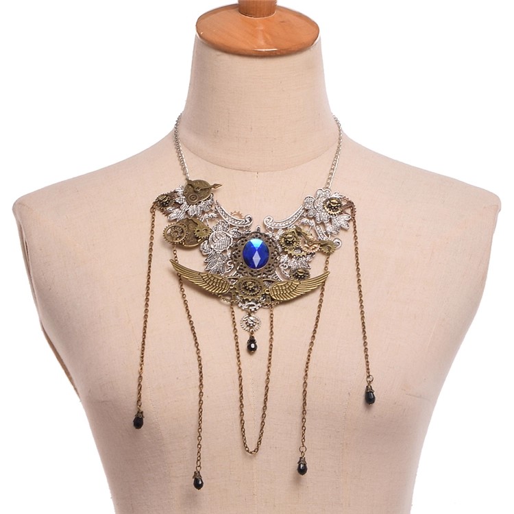 Street Fashion Europe - Vintage Steampunk Gear จี้สร้อยคอสร้อยคอสร้อยคอสร้อยคอสร้อยคอสร้อยคอสร้อยคอสร้อยคอสร้อยคอสร้อยคอสร้อยข้อมือเครื่องประดับผู้ชายผู้หญิงคอแฟชั่น Street Hip-Hop