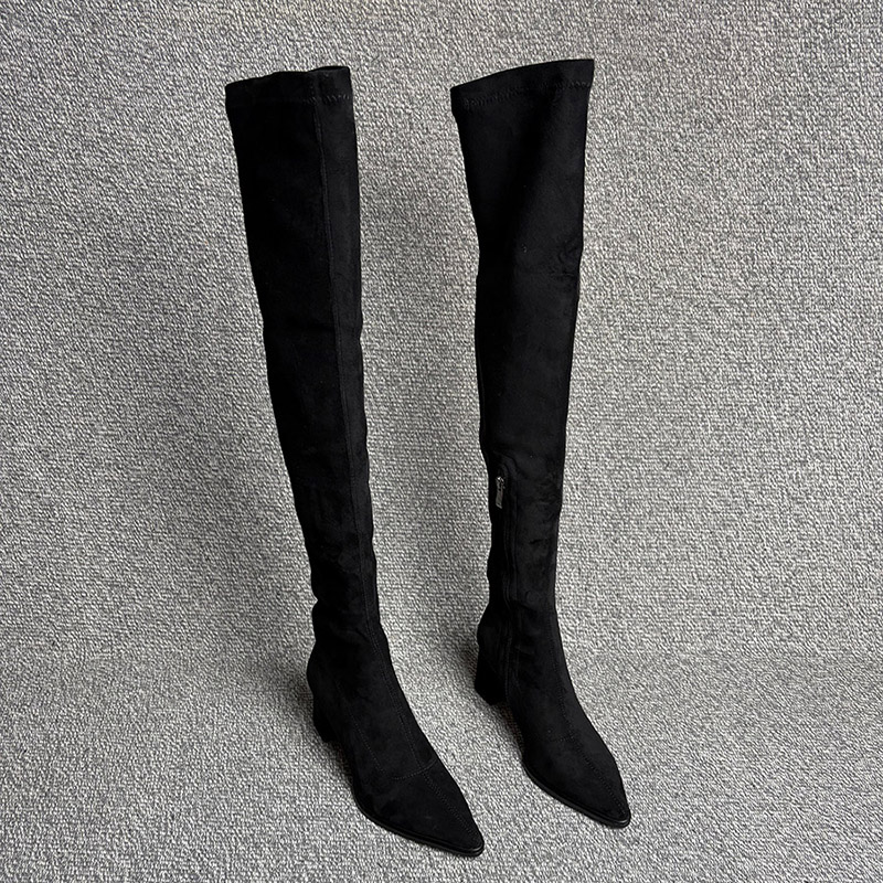รองเท้าบูทผู้หญิงทรงแหลม สไตล์ - Street Fashion Female บทวิจารณ์และราคา