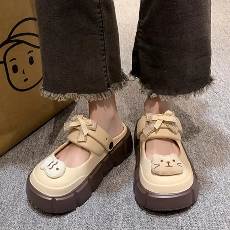 รองเท้าแตะแฟชั่นลายแมวและปลา D - Street Fashion Female บทวิจารณ์และราคา