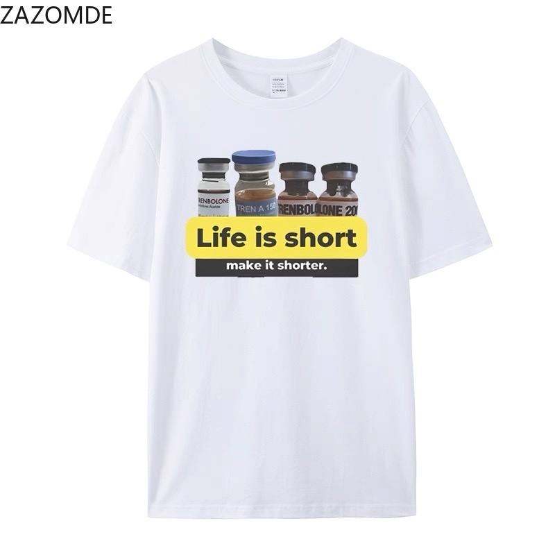 เสื้อยืดพิมพ์ลายคำพูดตลกสไตล์ว - Street Fashion Quotes บทวิจารณ์และราคา