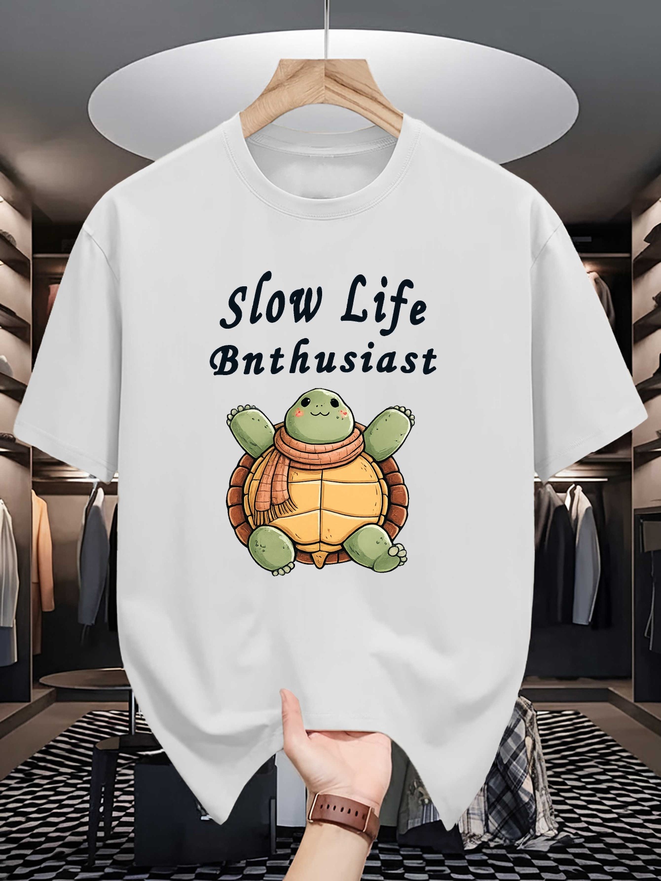 เสื้อยืดสีน้ำเงินกรมท่าลายเต่า - Street Fashion Quotes บทวิจารณ์และราคา