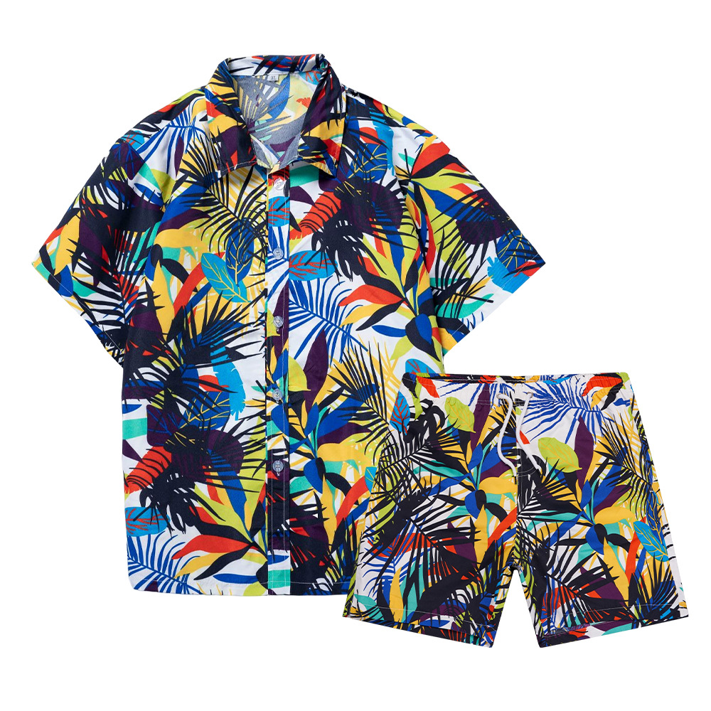 เสื้อเชิ้ตลายต้นมะพร้าวฮาวายแบ - Fashion Streetwear บทวิจารณ์และราคา