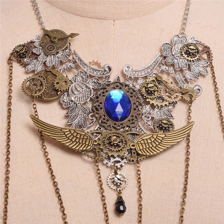 Vintage Steampunk Gear จี้สร้อ - Street Fashion Europe บทวิจารณ์และราคา