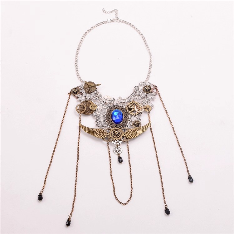 Vintage Steampunk Gear จี้สร้อ - Street Fashion Europe บทวิจารณ์และราคา