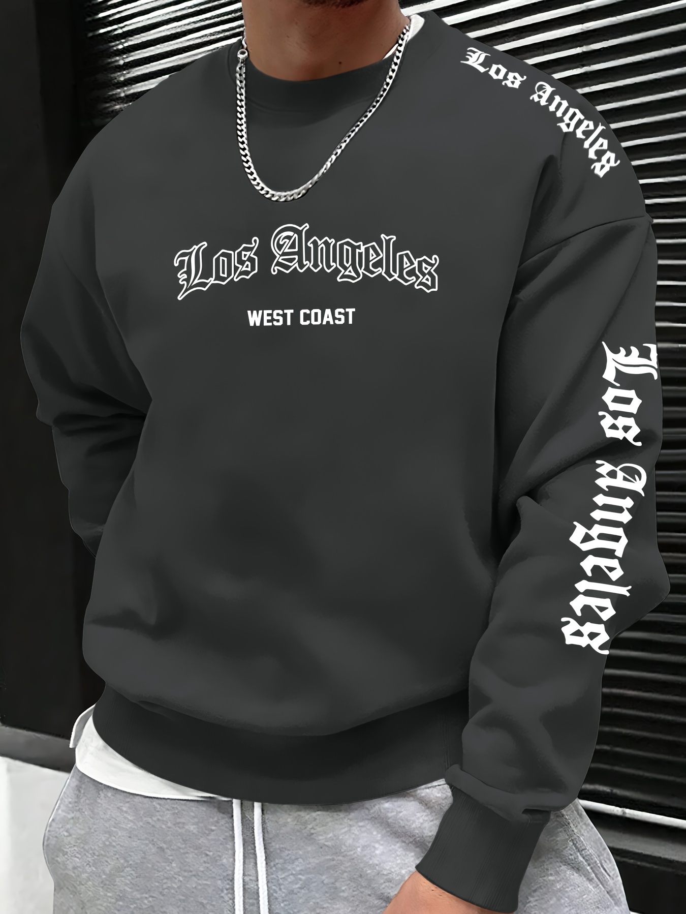 เสื้อสเวตเตอร์คอกลมพิมพ์ลายตัว - Fashion Streetwear บทวิจารณ์และราคา