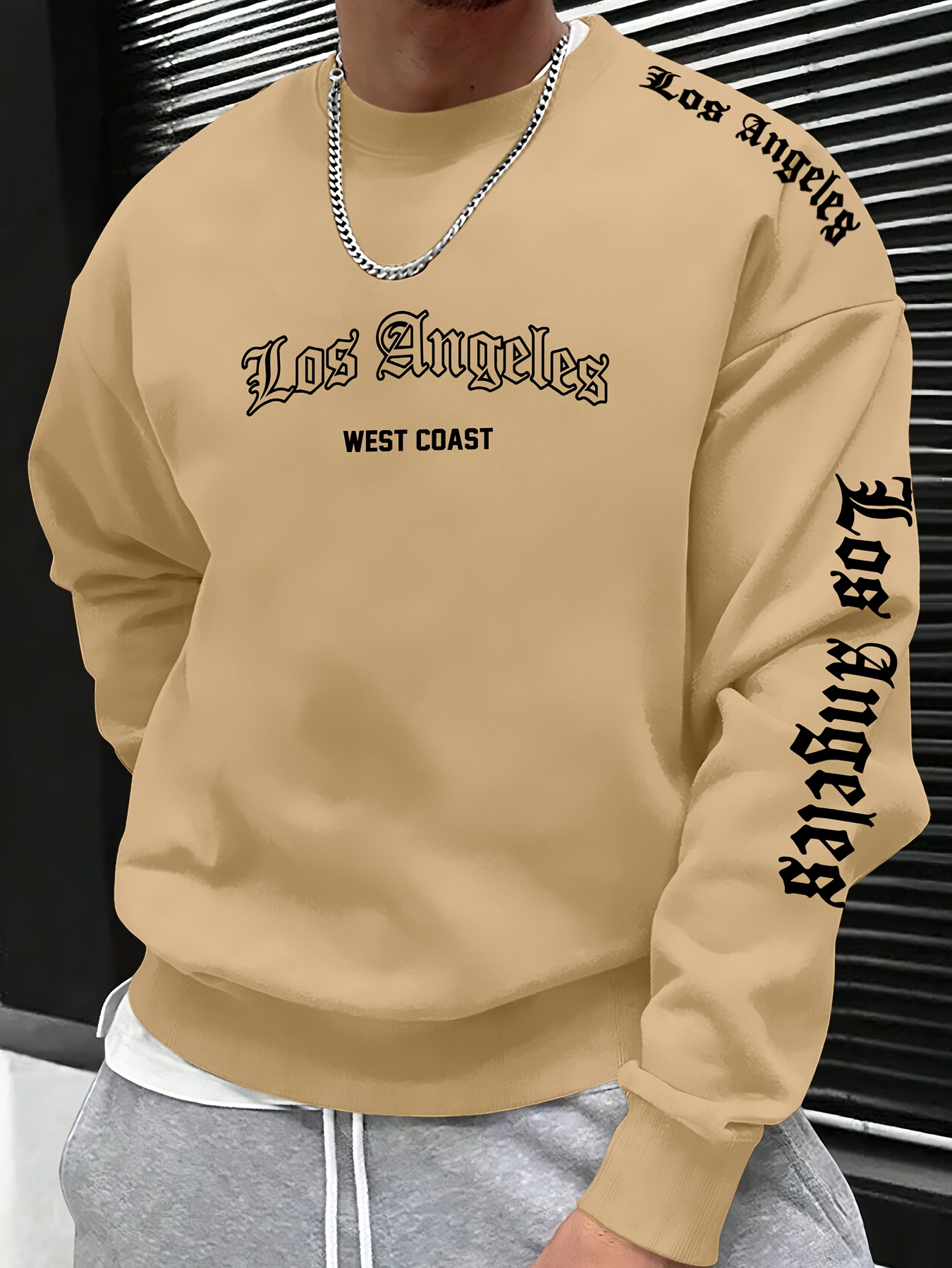 เสื้อสเวตเตอร์คอกลมพิมพ์ลายตัว - Fashion Streetwear บทวิจารณ์และราคา